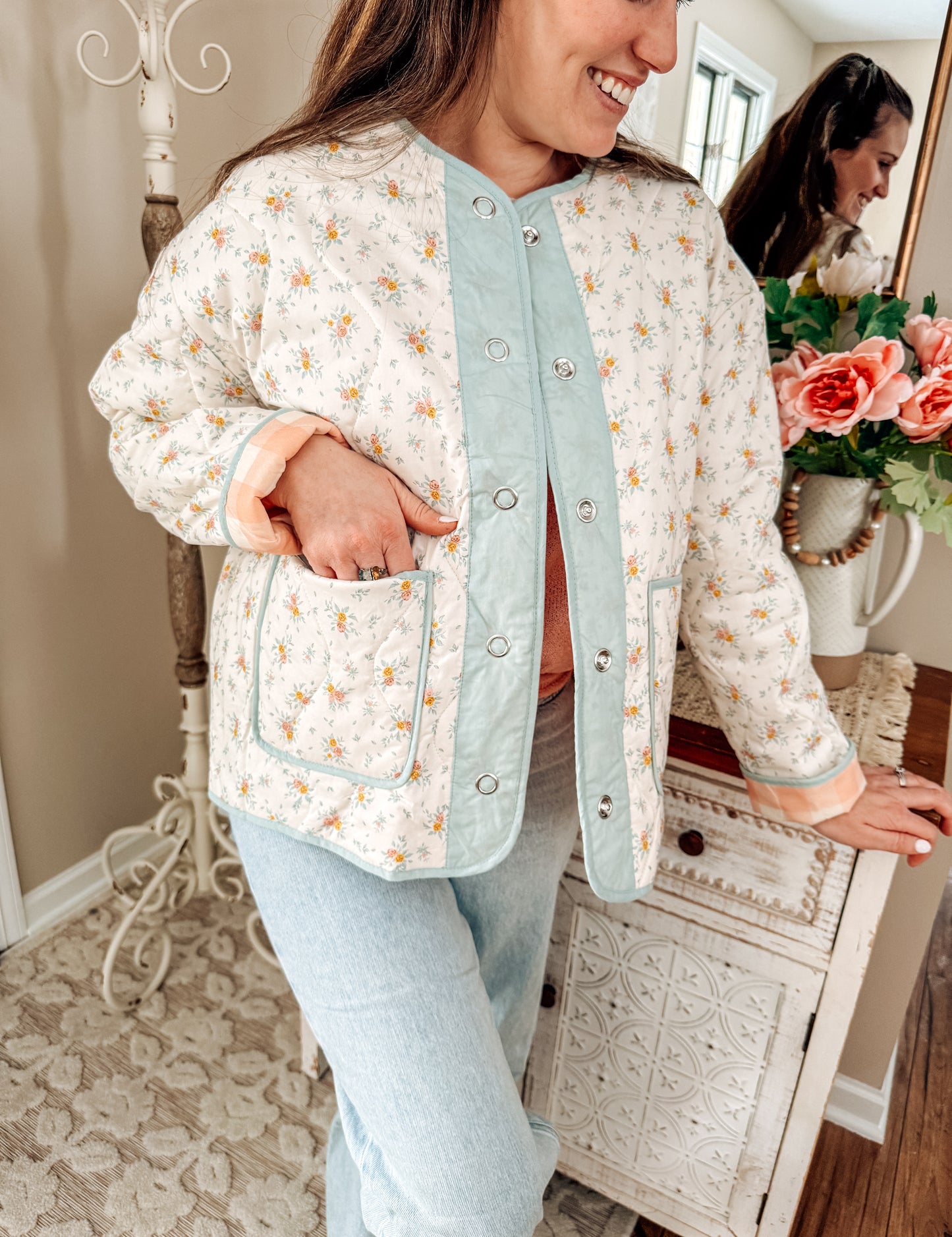 Dreamy Petals Quilted Jacket