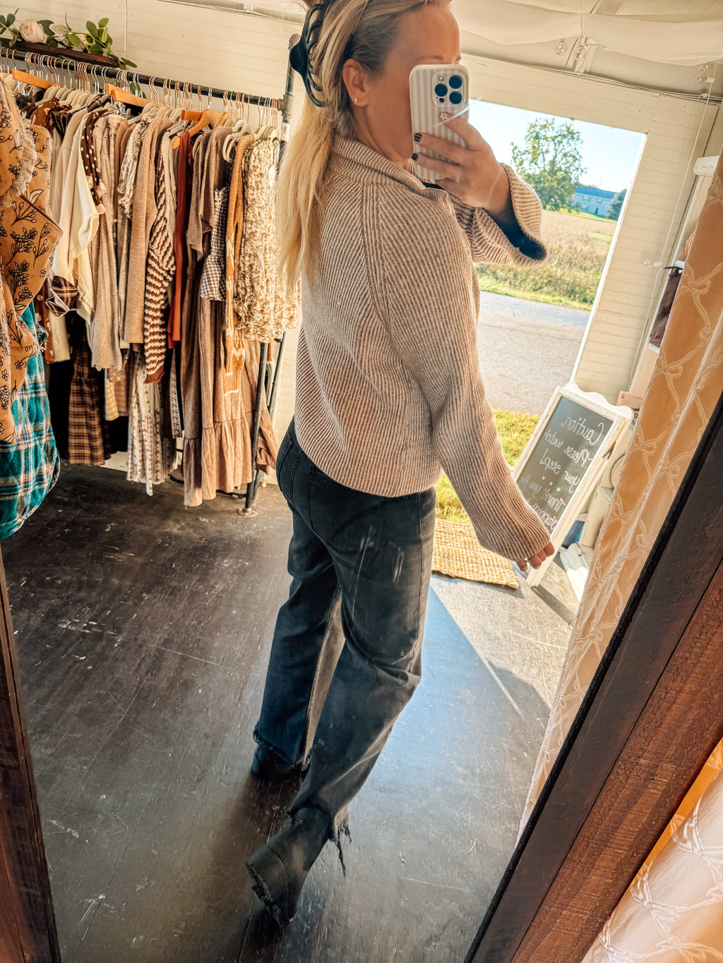 Zip Into Cozy Textured Sweater