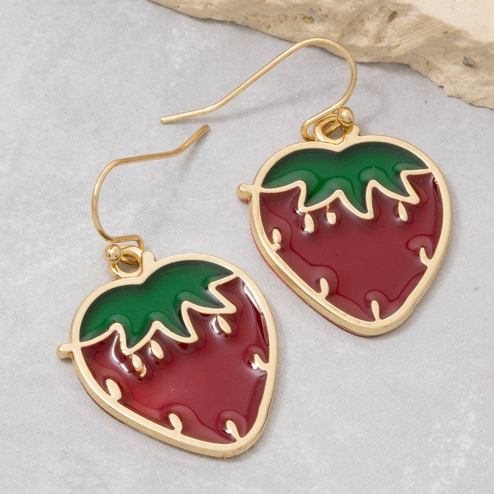 Sweet Strawberry Earrings