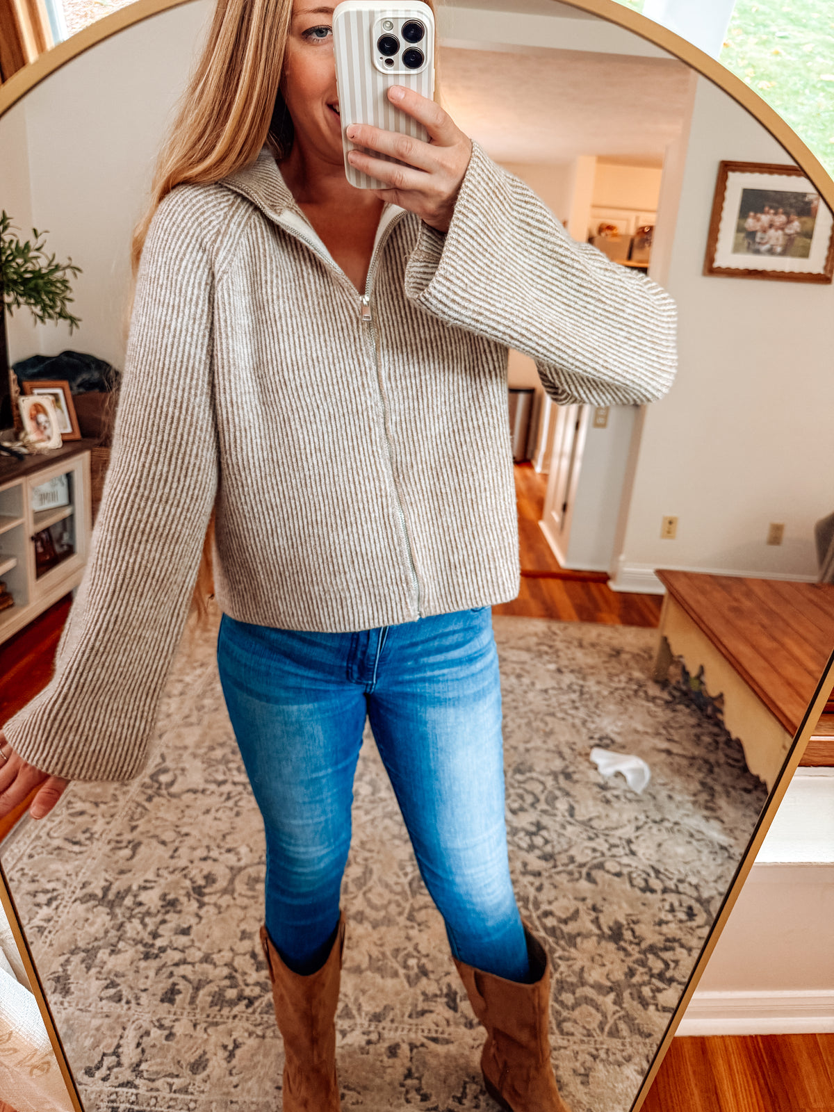 Zip Into Cozy Textured Sweater