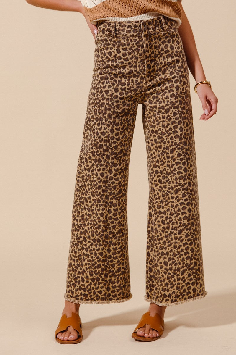 Catching Spots Wide Leg Denim (S-XL)