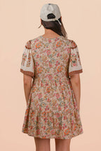 Moody Blooms Woven Dress