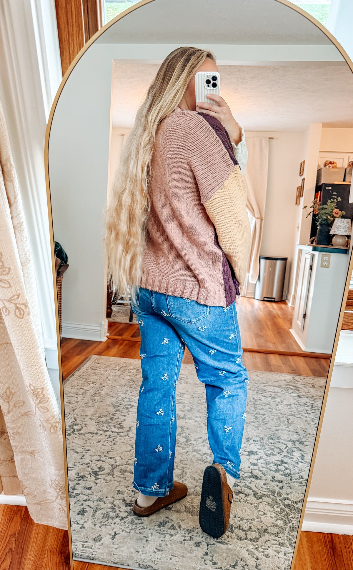 Color Me Cozy Color Block Cable Knit Sweater