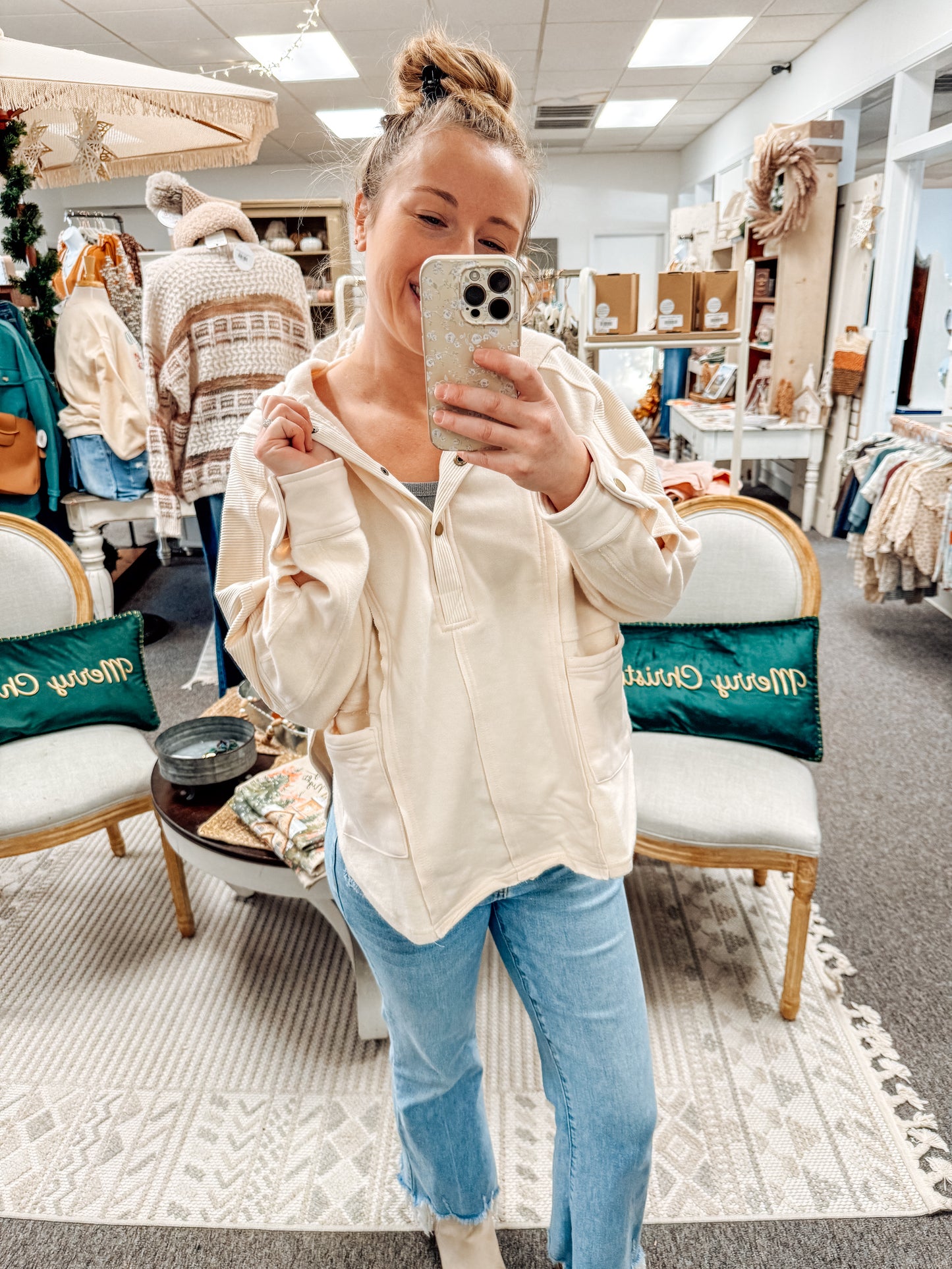 Whipped Vanilla Hooded Top