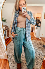 Vintage Wash Cargo Jogger Pants