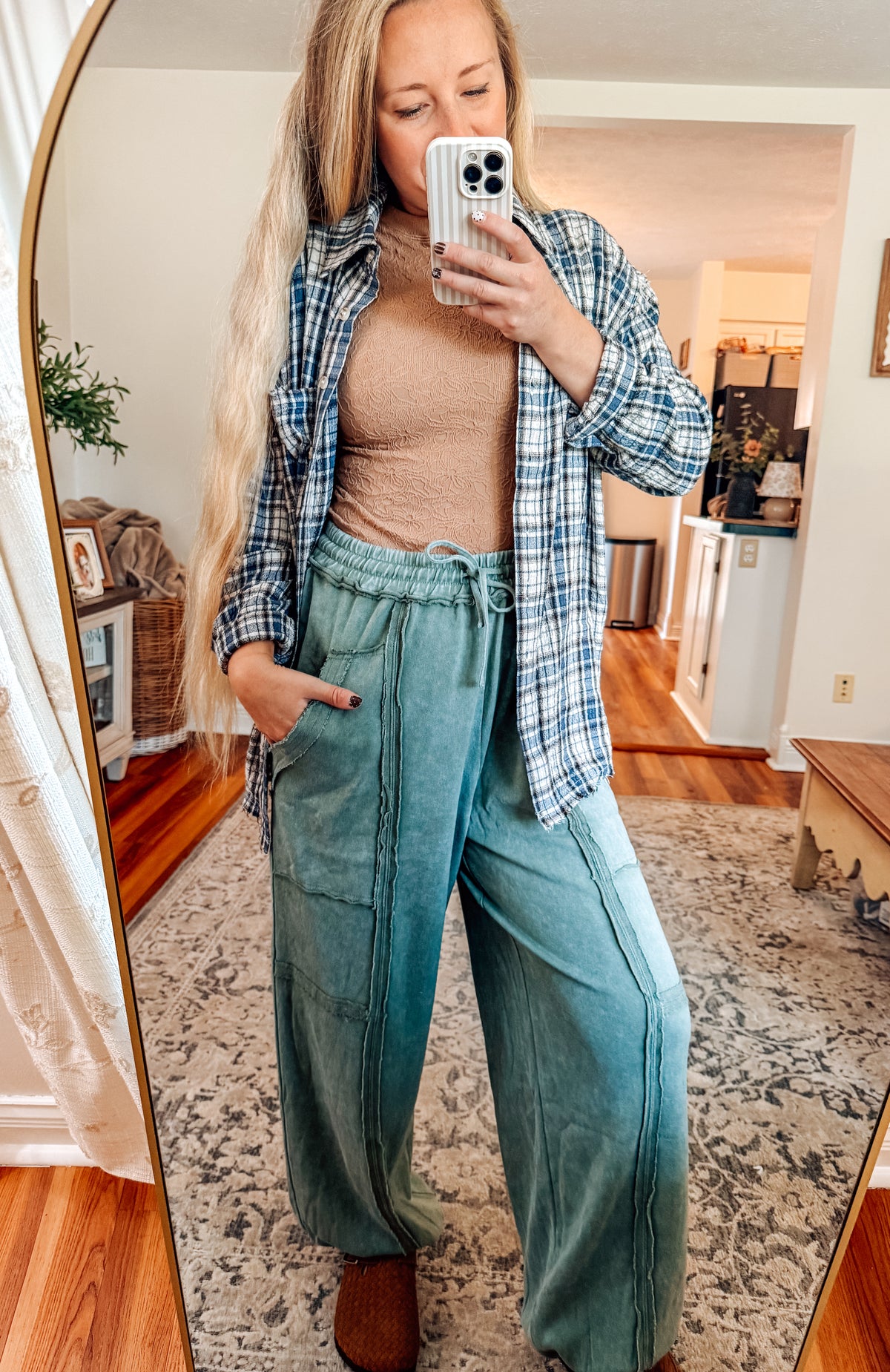 Vintage Wash Cargo Jogger Pants