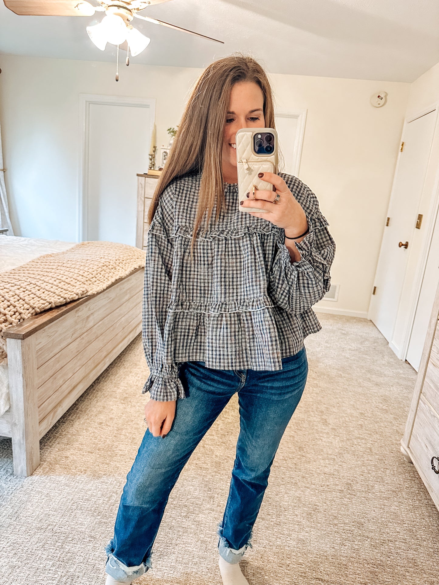 Checked & Charming Blouse