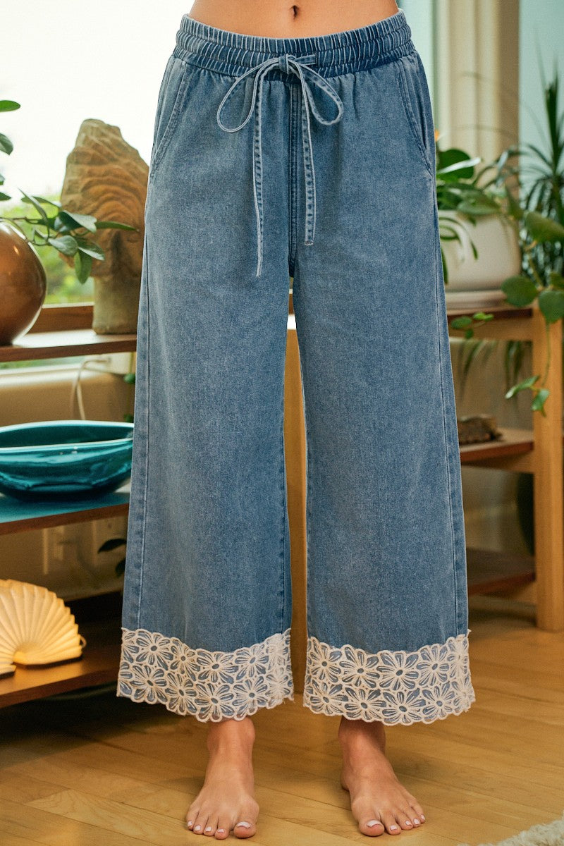 Lace & Denim Dreams Bottoms (S-XL)