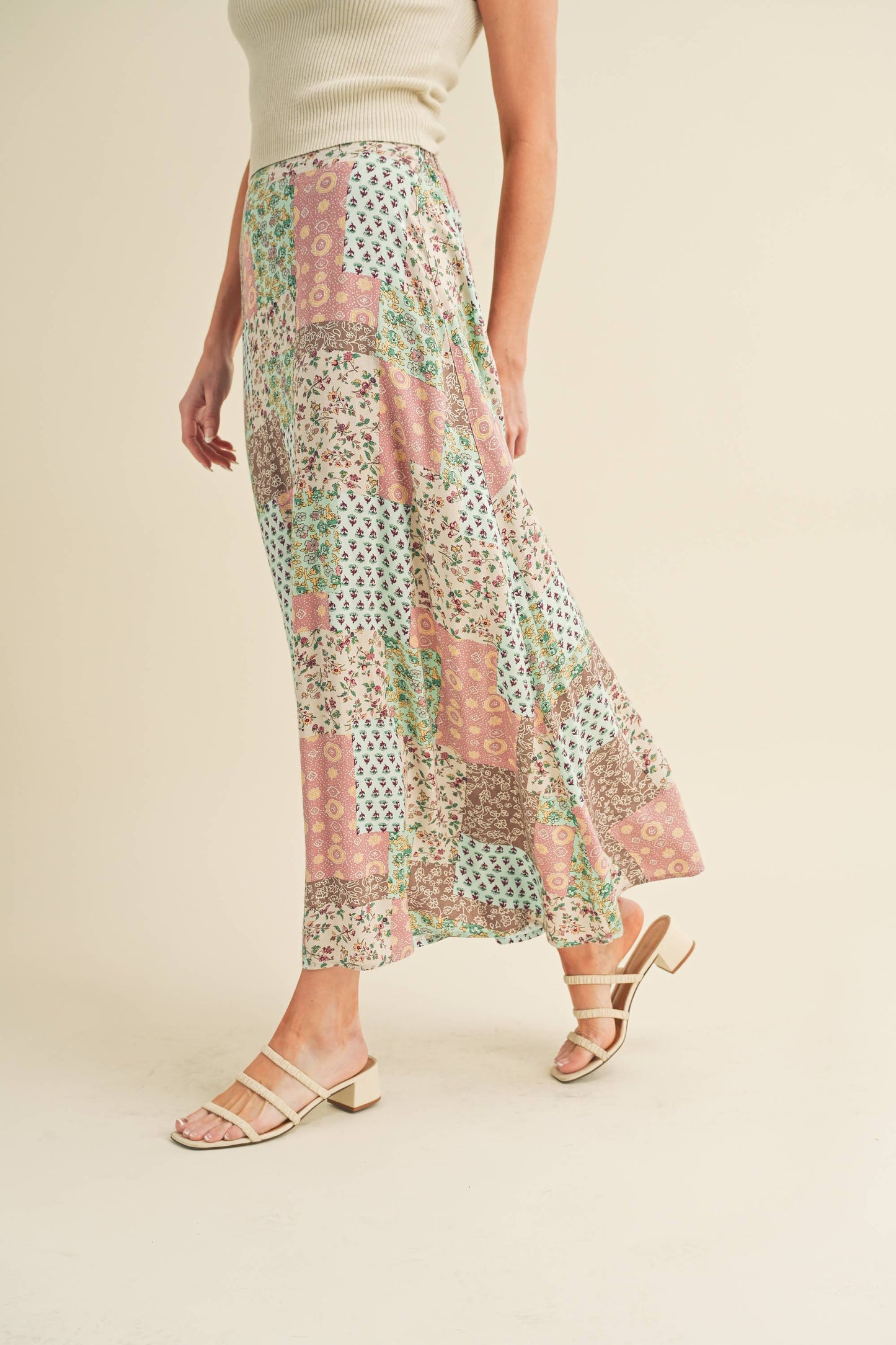 Patty Patchwork Maxi Skirt