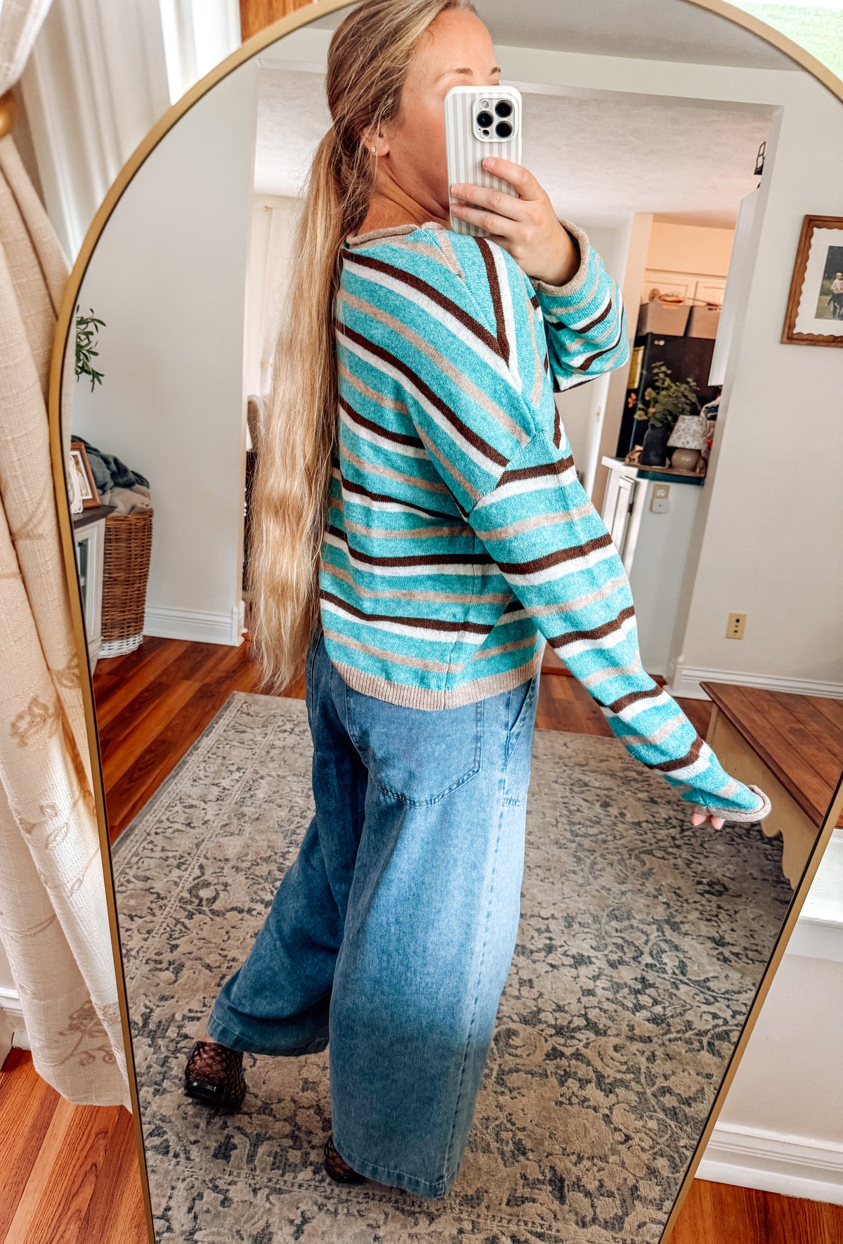 Changing Seasons Multi Stripe Knit Cardigan