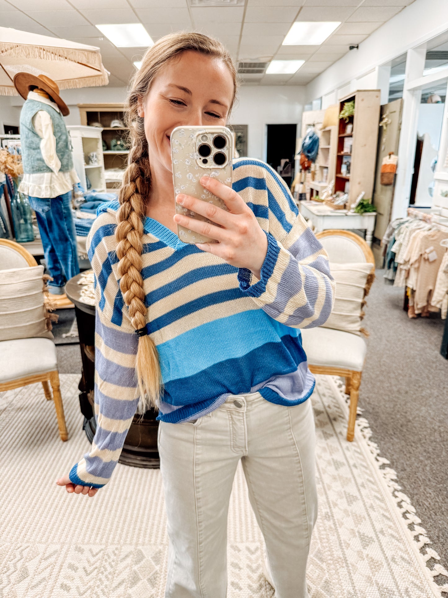 The Soft Contrast Striped Hoodie (S-XL)