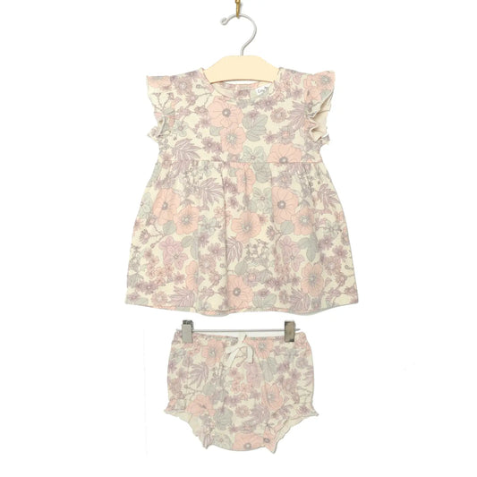 Vintage Floral Tunic Set