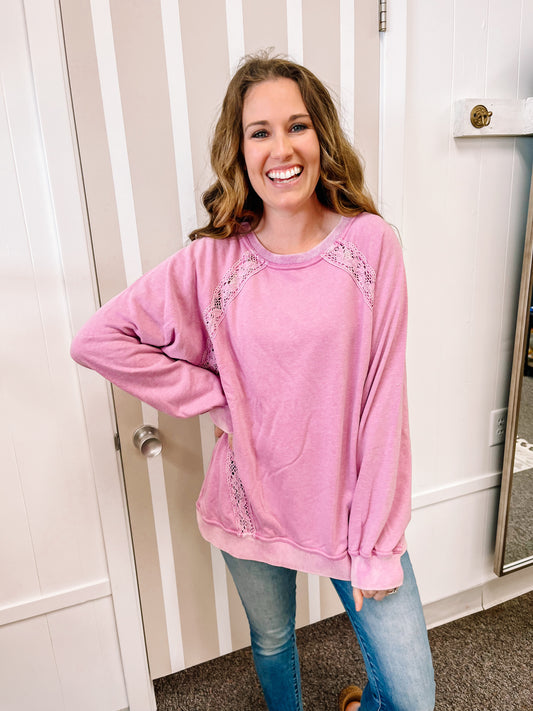 Olivia Mineral Wash Pullover