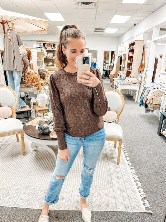 Rustic Romance Textured Top