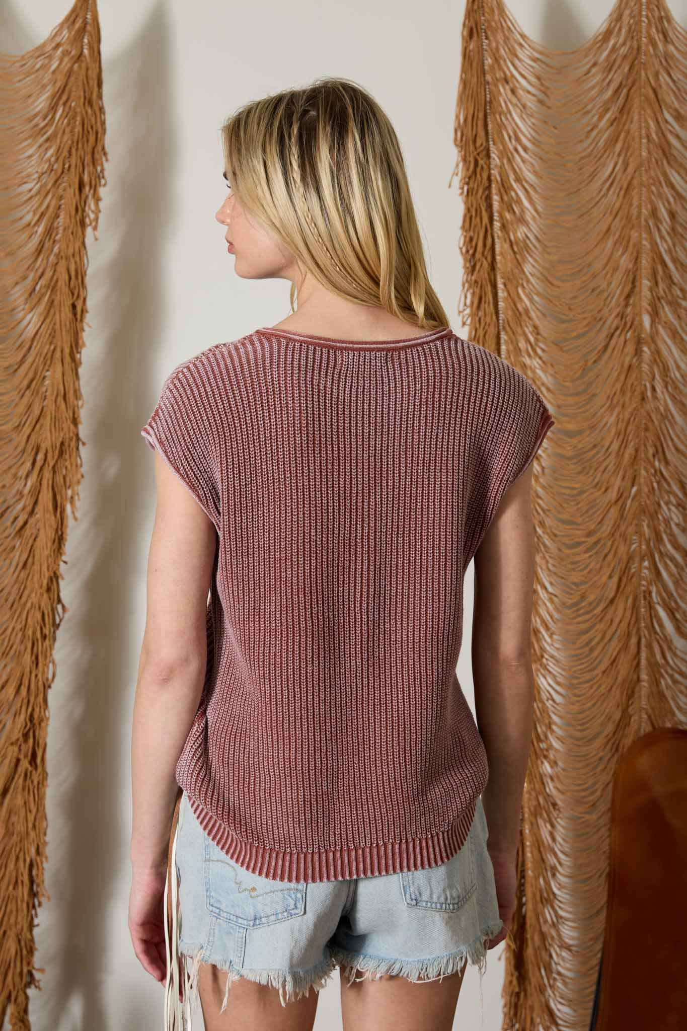 Bonfire Nights Henley Sweater Top (2 colors)