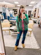 Fresh Picked Front Tie Cardigan-Green
