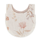 Violet Floral Cotton Baby Bib (3 Colors)