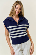 Nautical Necessity Quarter Zip Top