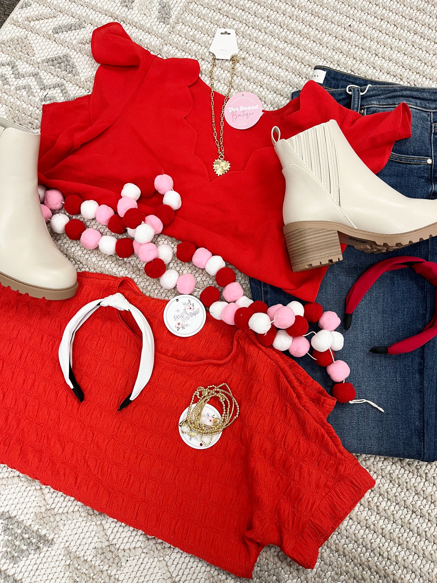 Spring Sensation Blouse-Red (S-3X)