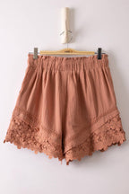 Little Flare Details Woven Shorts