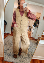 The Marigold Floral Jumpsuit (S-XL)