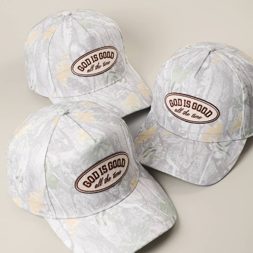 God Is Good Camo Trucker Hat