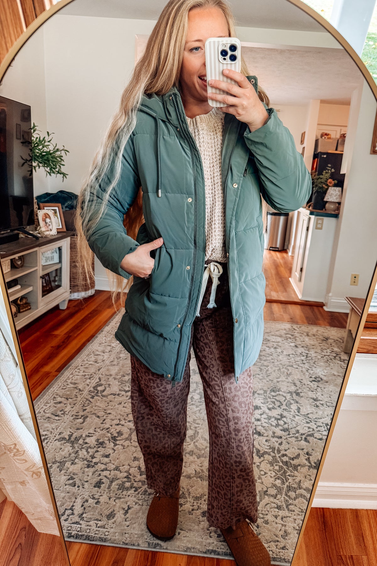 Chilly Days Mid Length Puffer Jacket (3 colors)