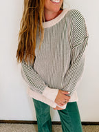 The October Roads Two Tone Sweater (2 Colors)