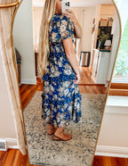 Hometown Honey Floral Ruffled Midi Dress