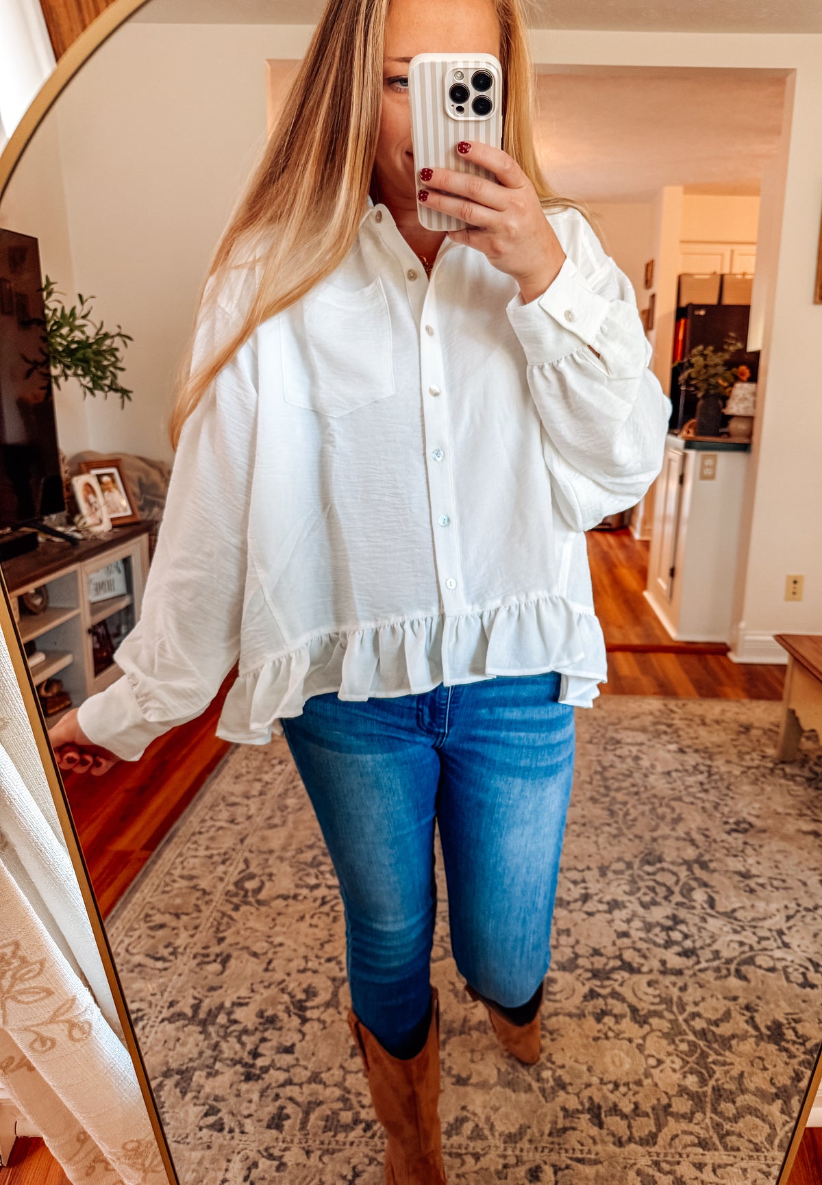All Time Babydoll Peplum Shirt