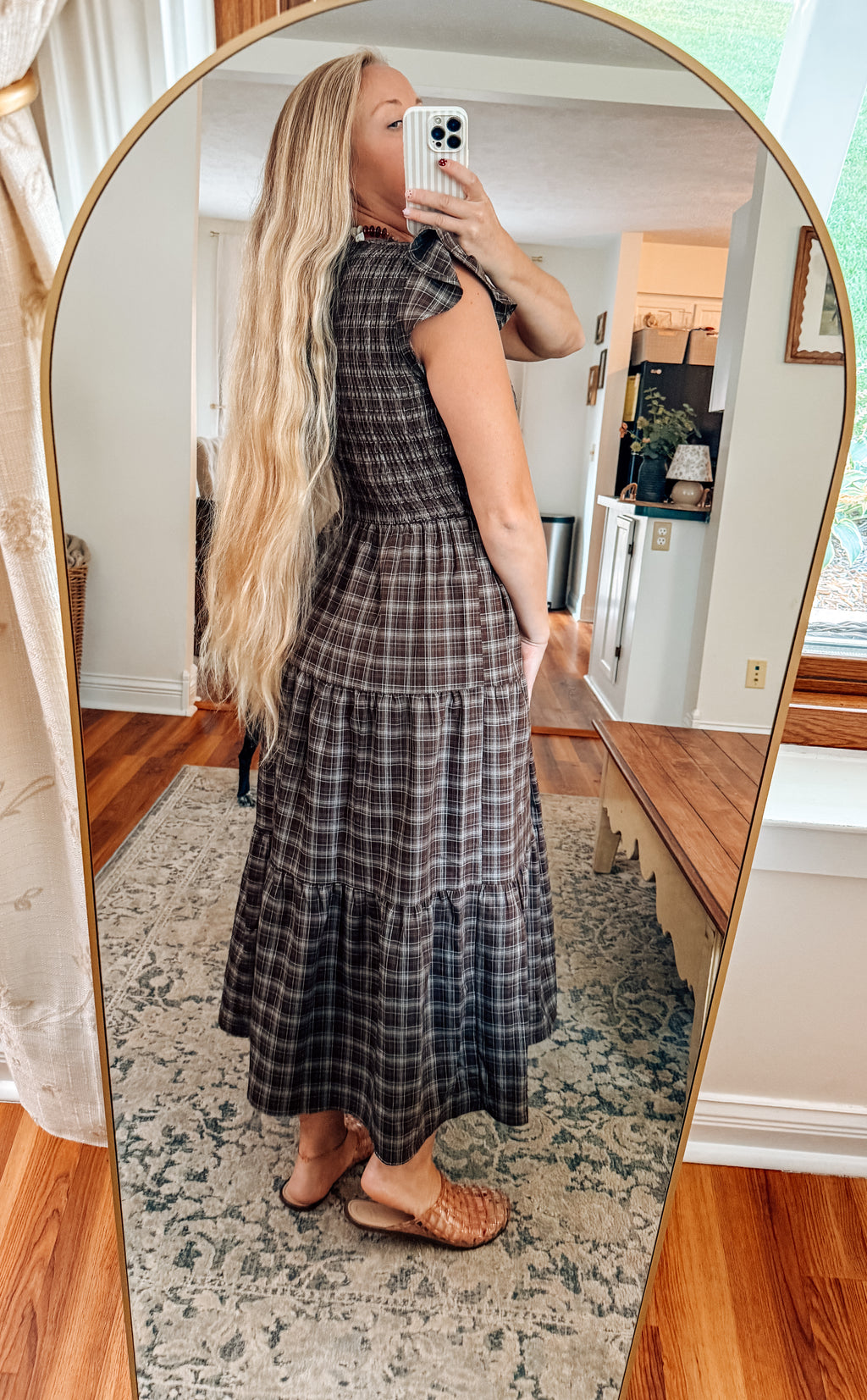 The Classic Charm Plaid Midi Dress (S-3X) PREORDER