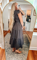 The Classic Charm Plaid Midi Dress (S-3X) PREORDER