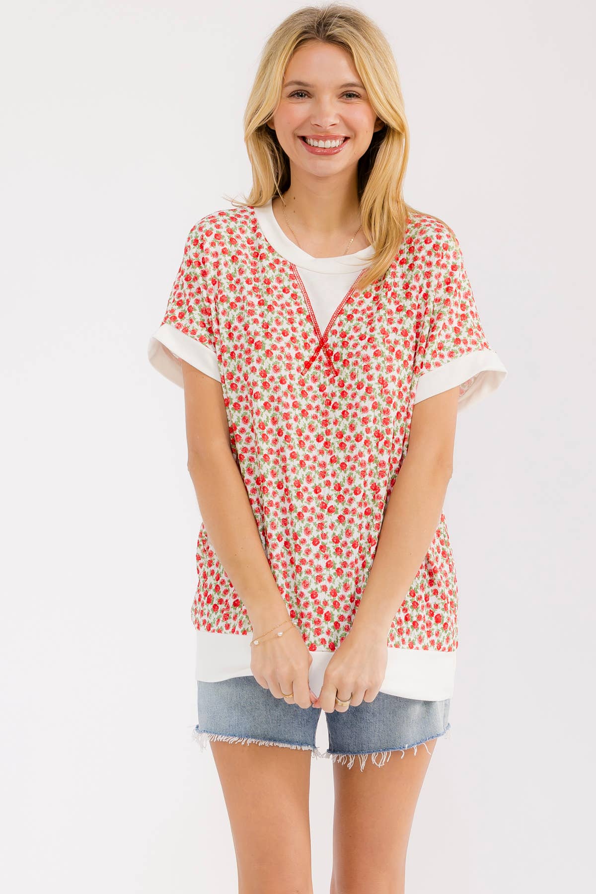 Ruby Floral Top (S-XL)