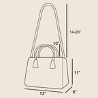Simple Suede Square Shoulder Bag