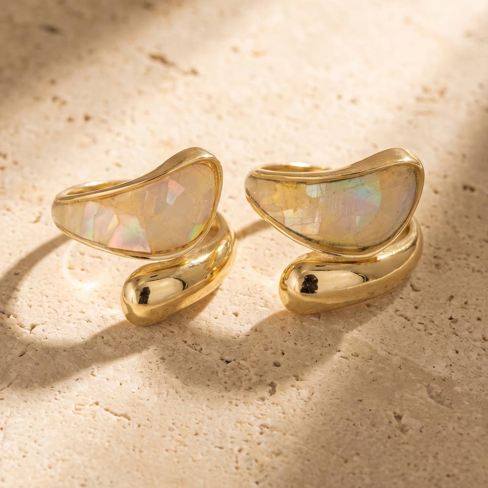 Mother Of Pearl Wrap Ring