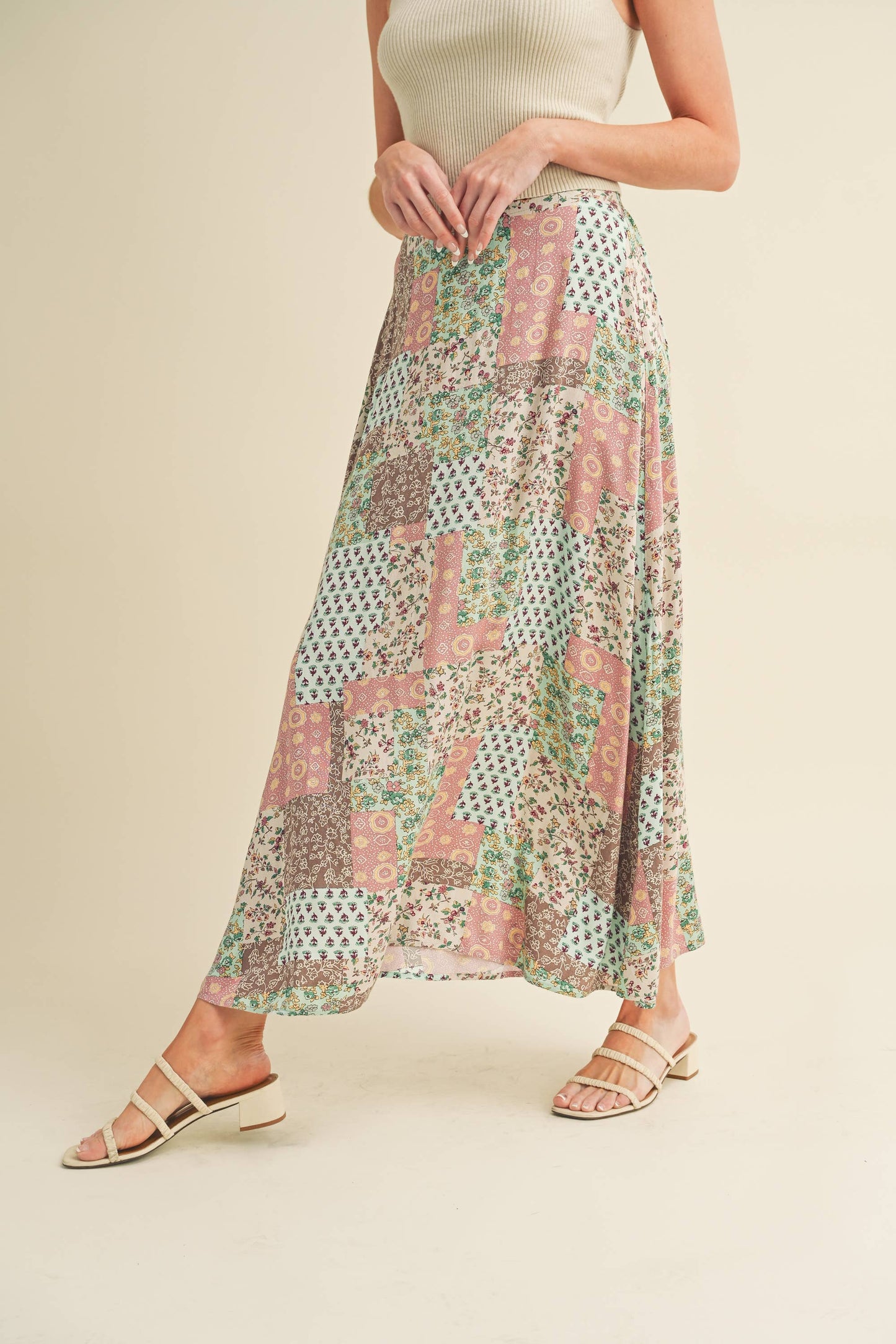 Patty Patchwork Maxi Skirt