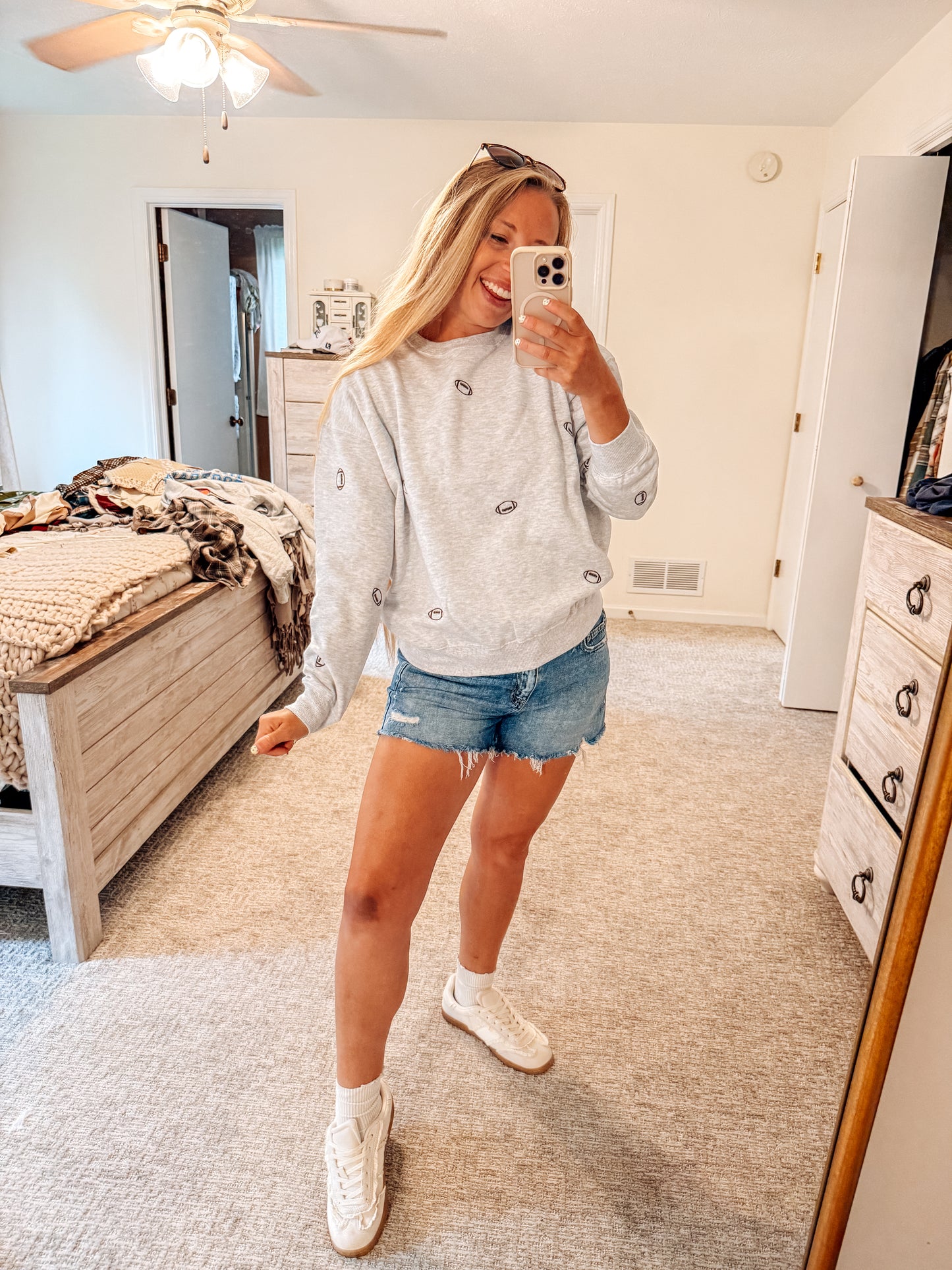 Football Fan Crew Sweatshirt