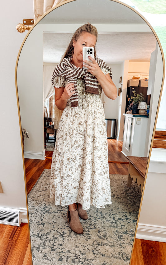 The Hazelwood Midi Smocked Dress
