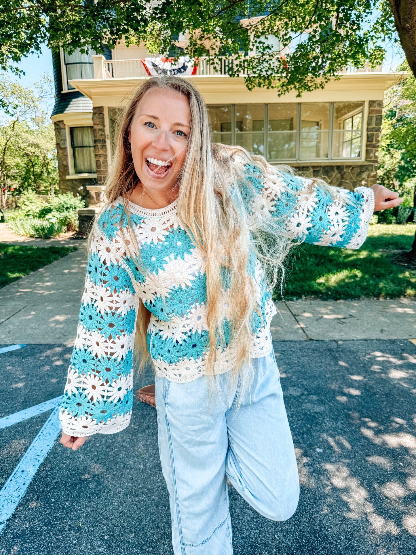 Fields Of Flowers Crochet Top