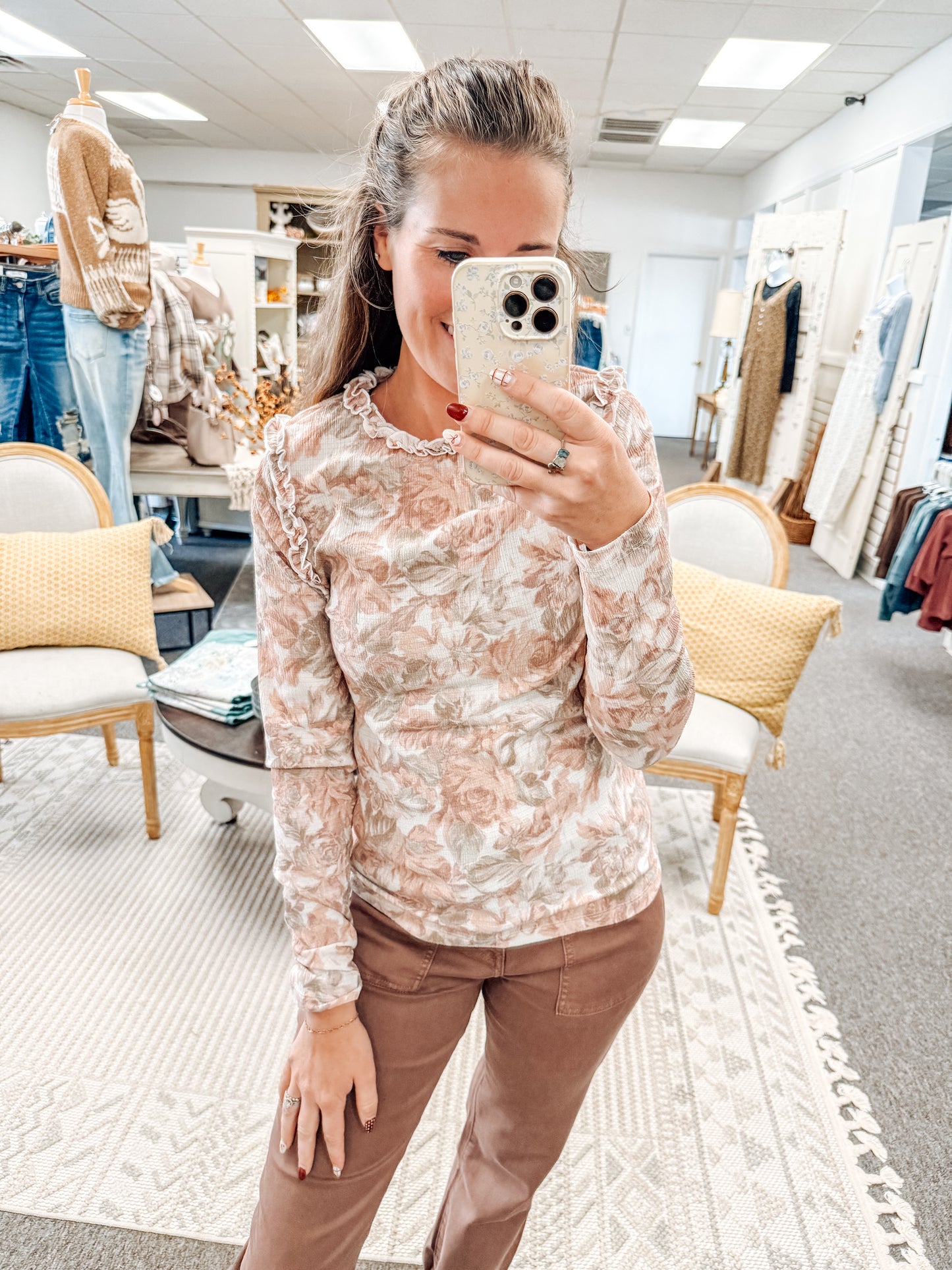 Calm & Collected Floral Top