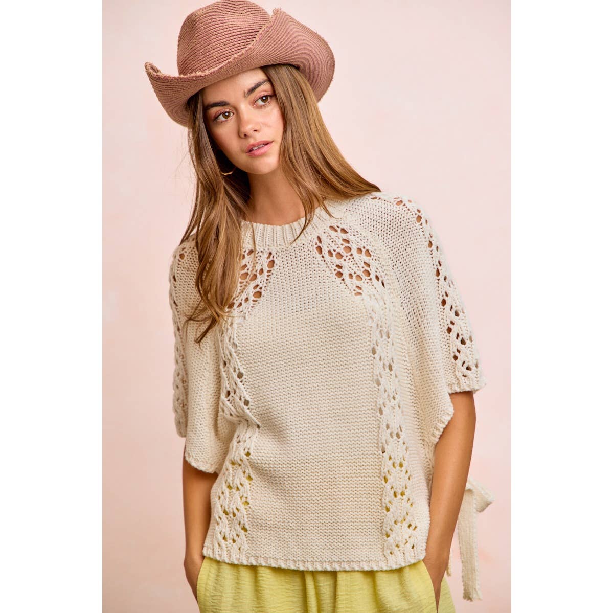 Cottage Charm Knit Sweater Top (S-XL)