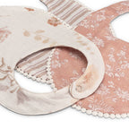 Violet Floral Cotton Baby Bib (3 Colors)