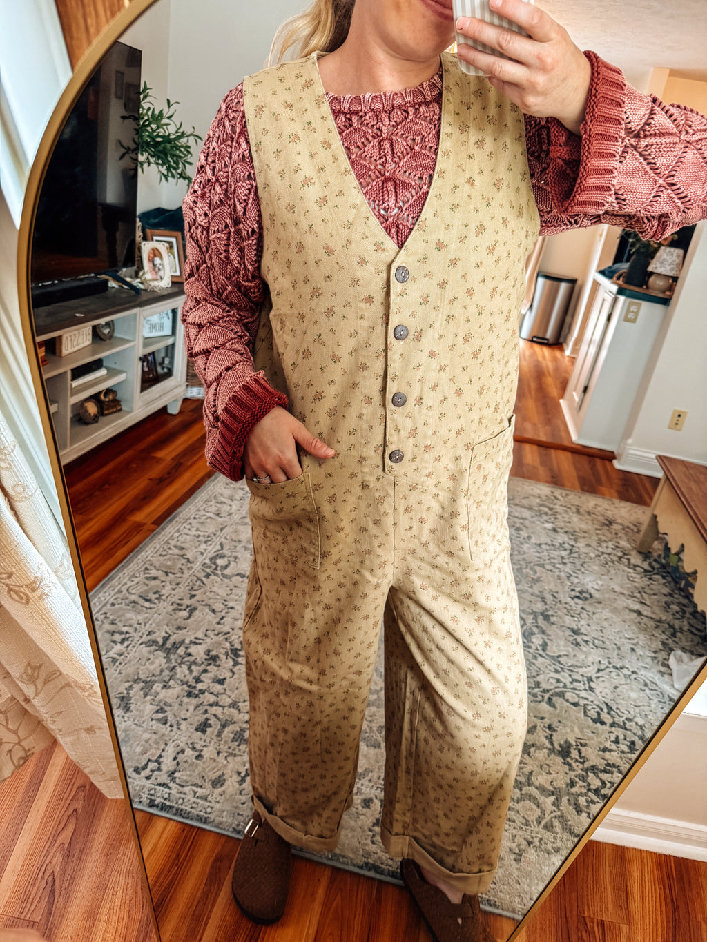 The Marigold Floral Jumpsuit (S-XL)