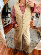 The Marigold Floral Jumpsuit (S-XL)