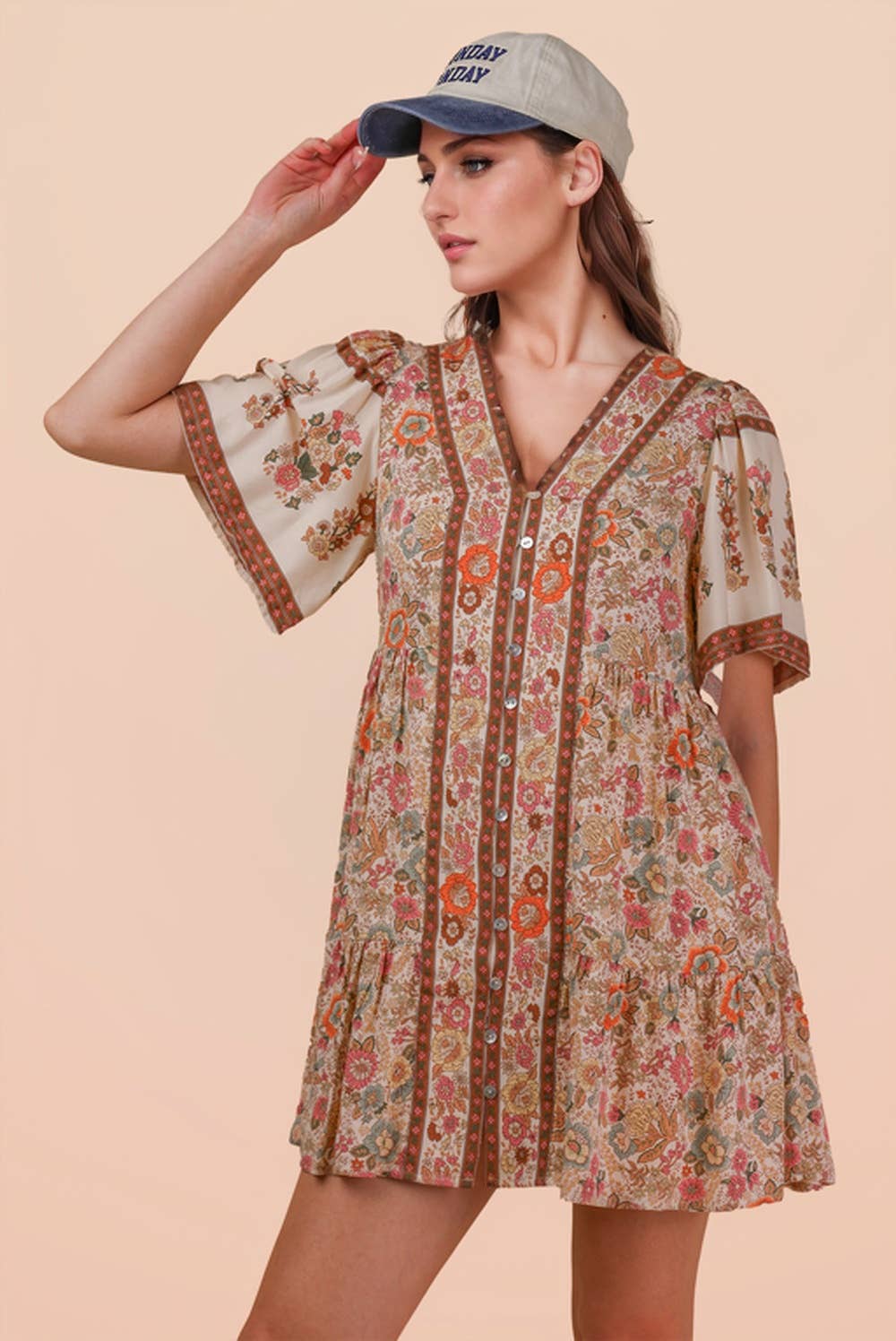 Moody Blooms Woven Dress