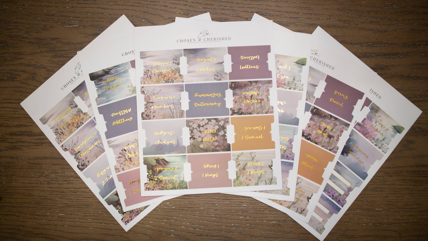 Pretty Bible Book Tabs | Bible Tabs