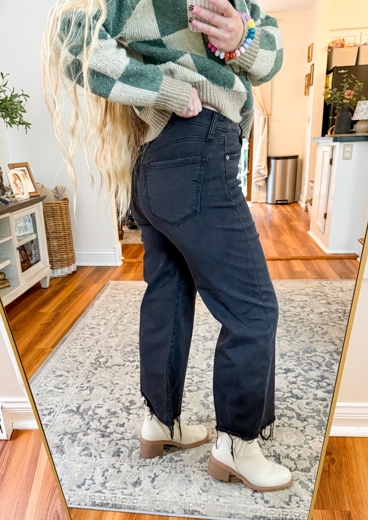Midnight Crop Flare Denim