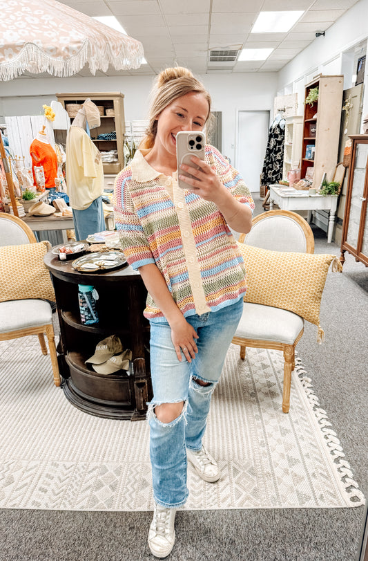 Spring Fling Multi Knit Top (S-XL)
