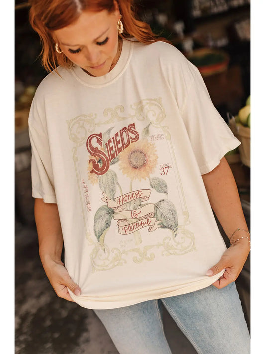 Harvest Is Plentiful, Seed Packet Graphic Tee (S-3X)
