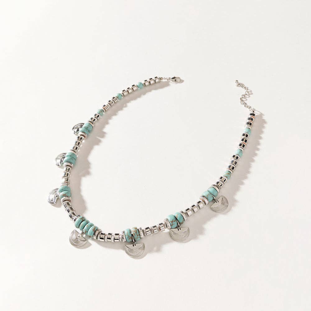 Santa Fe Moon Medallion Necklace